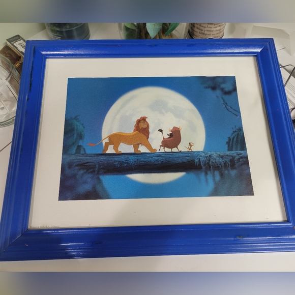 2 Rare Limited edition Disney lithographs Lion King Framed - Picture 3 of 9